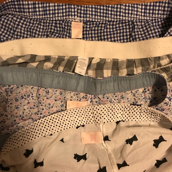 Victoria Secret lot of 8 pajama shorts bottoms Lg